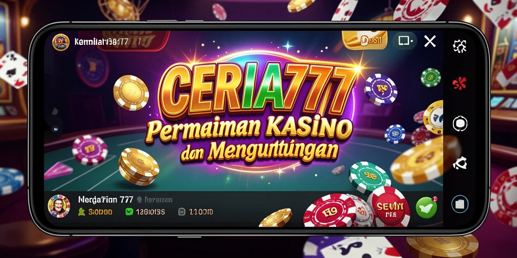 Screenshot CERIA777 menampilkan gameplay kasino yang seru dan mengasyikkan.