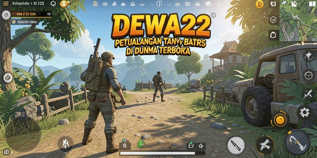 Tangkapan layar gameplay DEWA22 menunjukkan petualangan seru di dunia terbuka.