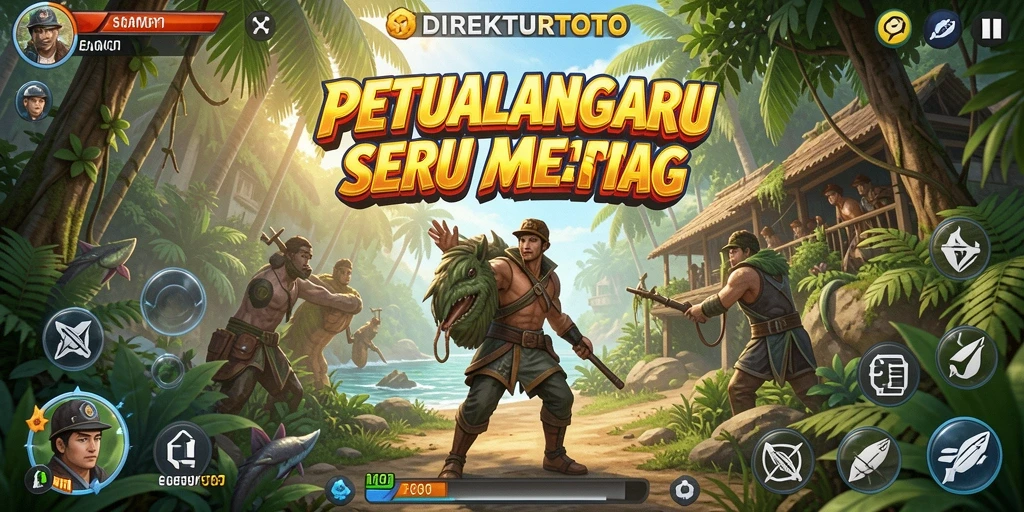 Screenshot gameplay menarik dari DIREKTURTOTO yang menunjukkan eksplorasi petualangan.