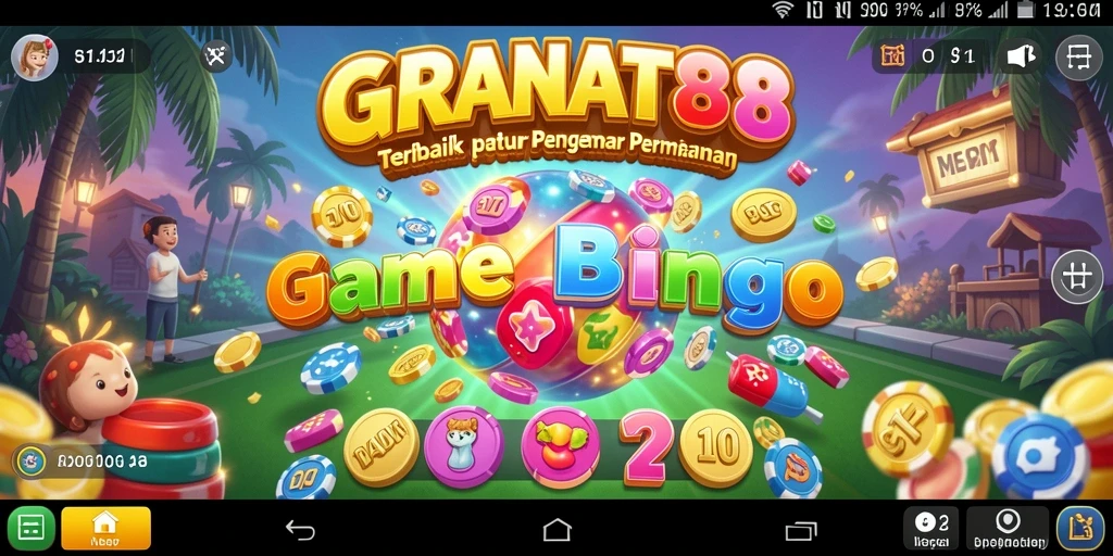 Tampilan permainan Bingo yang mengasyikkan di GRANAT88.