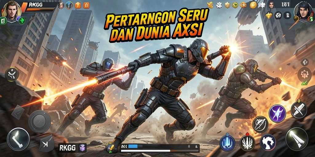 Gameplay seru RKGG yang penuh aksi dan tantangan.