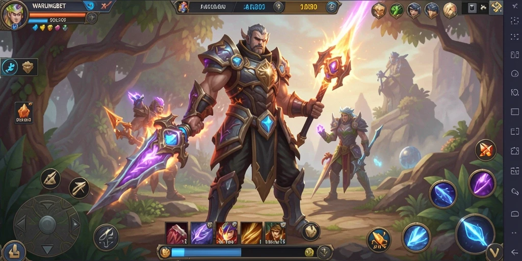 Screenshot gameplay <strong>WARUNGBET</strong> menampilkan pertarungan seru yang mendebarkan.
